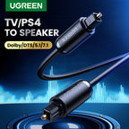 كابل صوت أوبتيكال توسلينك UGREEN بطول 2 متر - أسود