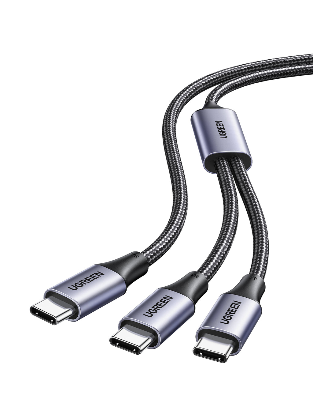 UGREEN 2-in-1 Universal PD Fast Charging Cable - 100W - Black