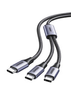UGREEN 2-in-1 Universal PD Fast Charging Cable - 100W - Black