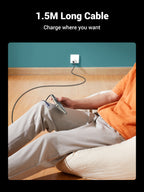 UGREEN 2-in-1 Universal PD Fast Charging Cable - 100W - Black