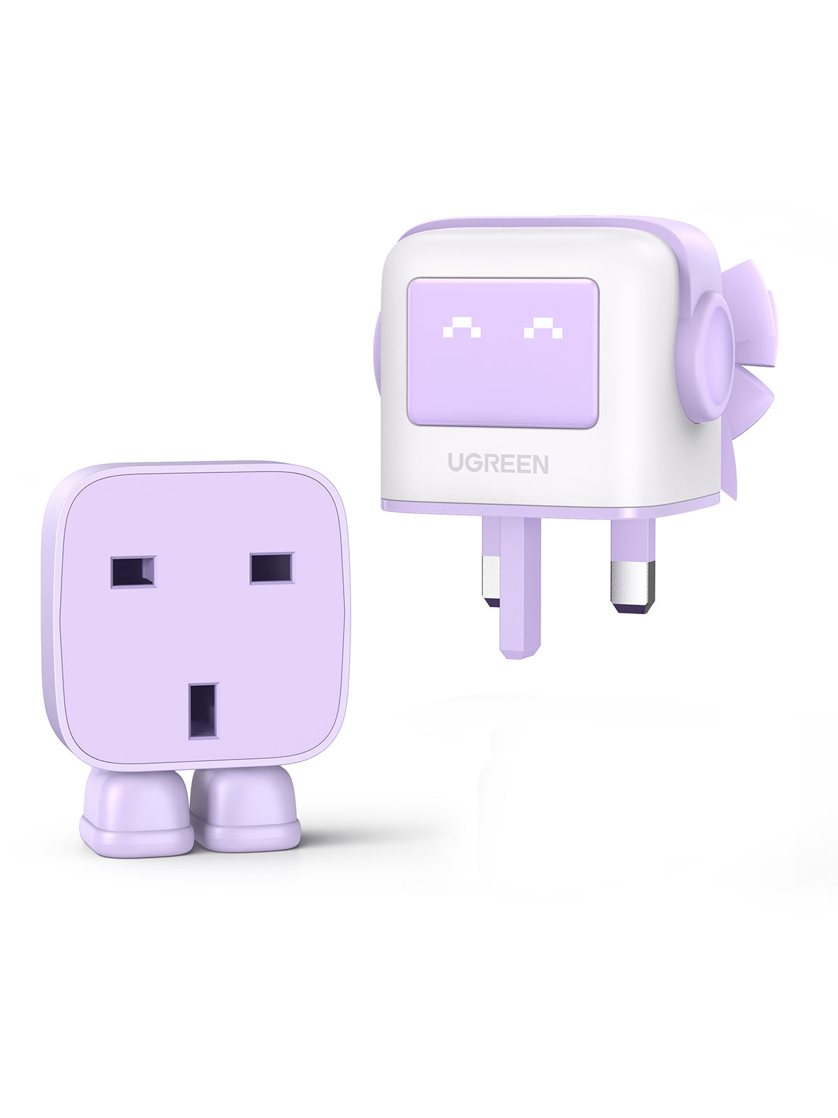 UGREEN Nexode RG 65W 3-Port GaN Fast Charger UK Plug - Purple