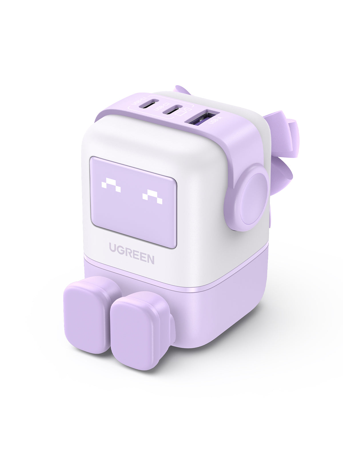 UGREEN Nexode RG 65W 3-Port GaN Fast Charger UK Plug - Purple