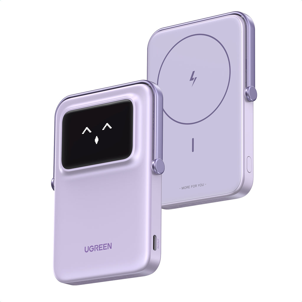 UGREEN Uno 5000mAh Magnetic Wireless Power Bank - Purple