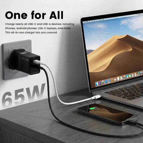 ZLOS Ontekka 65W Gan fast charger two ports