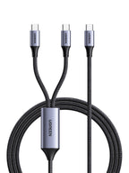 UGREEN 2-in-1 Universal PD Fast Charging Cable - 100W - Black