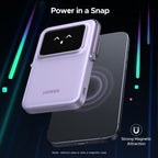 UGREEN Uno 5000mAh Magnetic Wireless Power Bank - Purple