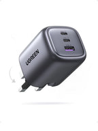 UGREEN Nexode 65W Charger UK Plug - Space Gray