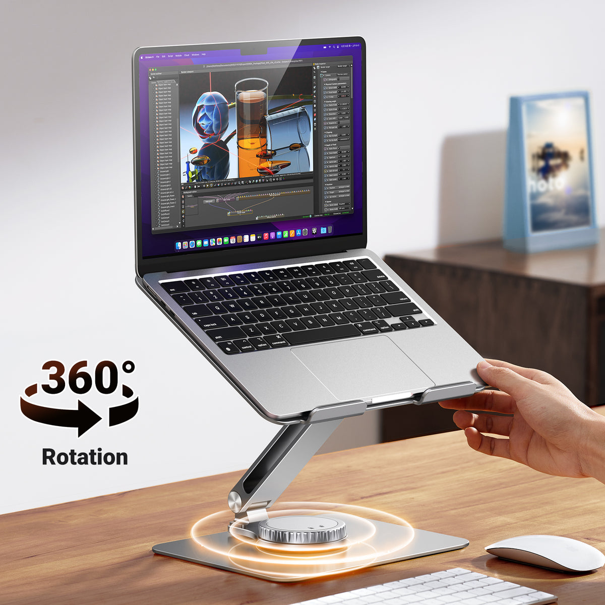 UGREEN Swivel Laptop Stand – Silver (LP592)