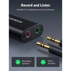 UGREEN USB 2.0 External Sound Adapter - Black
