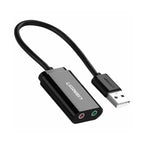 UGREEN USB 2.0 External Sound Adapter - Black