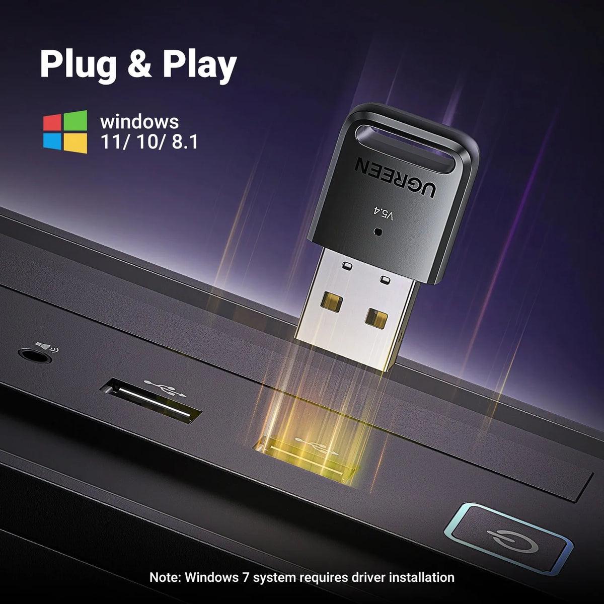 UGREEN Bluetooth 5.4 USB Adapter – Black (CM748 / 35058)