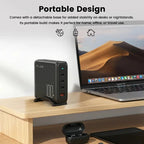ZLOS 100W 4-Port USB-C GaN Charger with Cable & Charging Stand