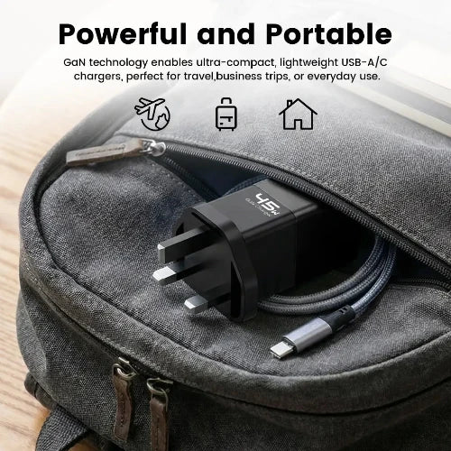 ZLOS 45W Gan fast charger two ports