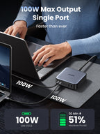 UGREEN GaN 200W Desktop Charger 6-Port - Gray