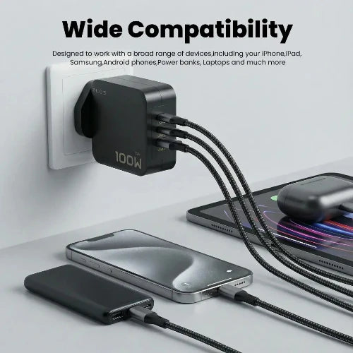 ZLOS 100W GaN Multi-Port Fast Charger (2C1A)