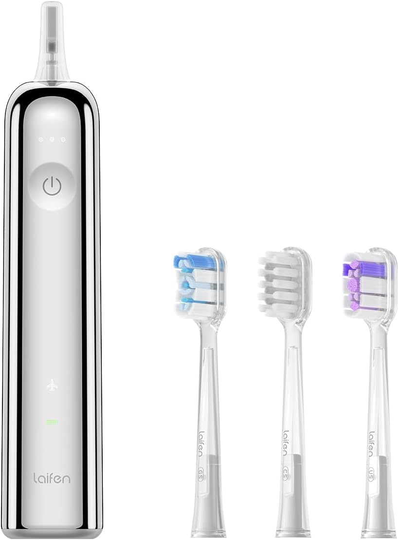 Laifen Wave Electric Toothbrush (Stainless Steel) – Chrome Silver