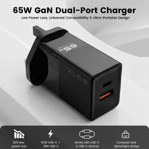 ZLOS Ontekka 65W Gan fast charger two ports