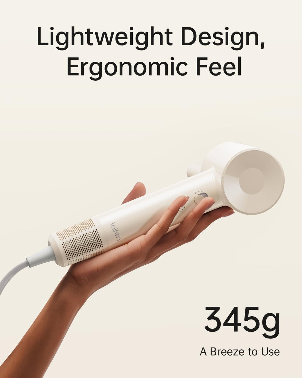 Laifen SE Lite High-Speed Hair Dryer – Glossy White (UK Edition)