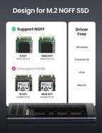 UGREEN USB-C to M.2 NGFF 5G Enclosure A TO C Cable 50cm CM400 - Gray