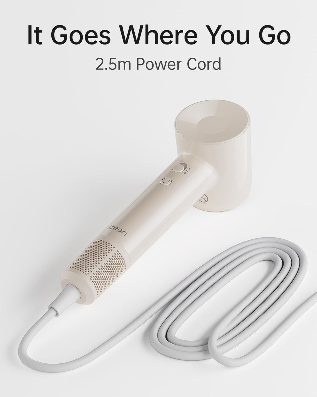 Laifen SE Lite High-Speed Hair Dryer – Glossy White (UK Edition)