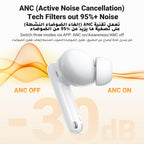 UGREEN HiTune T3 Pro Active Noise Cancellation Earbuds - White