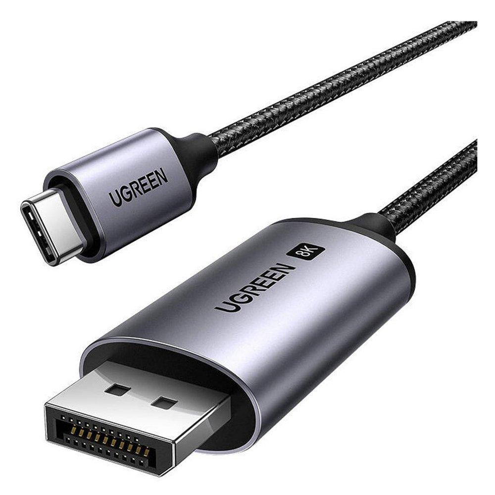 UGREEN USB-C to DisplayPort 8K Cable 1m - Gray Black