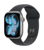 Apple Watch Series 11 GPS 42mm Space Grey Aluminium Case with Black Sport Band - M/L