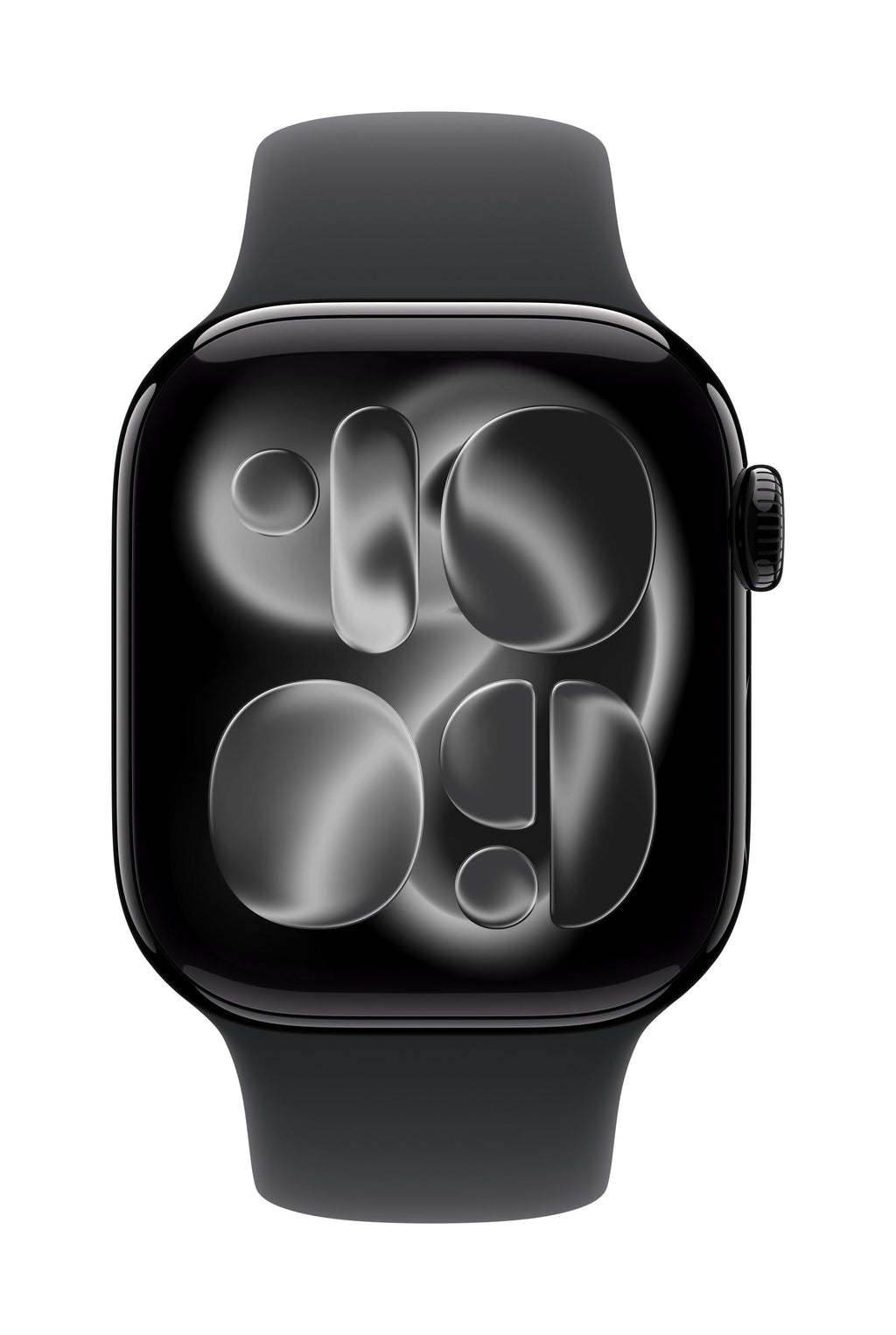 Apple Watch Series 11 GPS 42mm Jet Black Aluminium Case with Black Sport Band - S/M