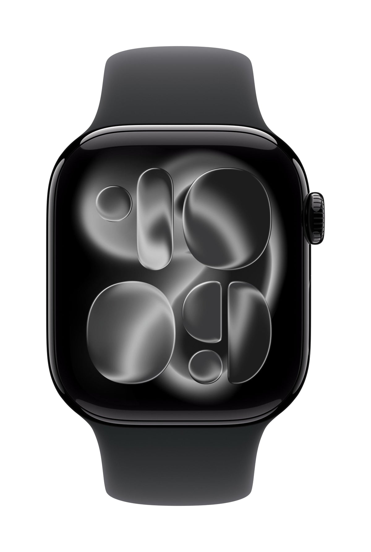 Apple Watch Series 11 GPS 42mm Jet Black Aluminium Case with Black Sport Band - S/M