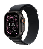 Apple Watch Ultra 3 GPS + Cellular 49mm Black Titanium Case with Black Alpine Loop - Medium