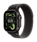 Apple Watch Ultra 3 GPS + Cellular 49mm Black Titanium Case with Black/Charcoal Trail Loop - M/L