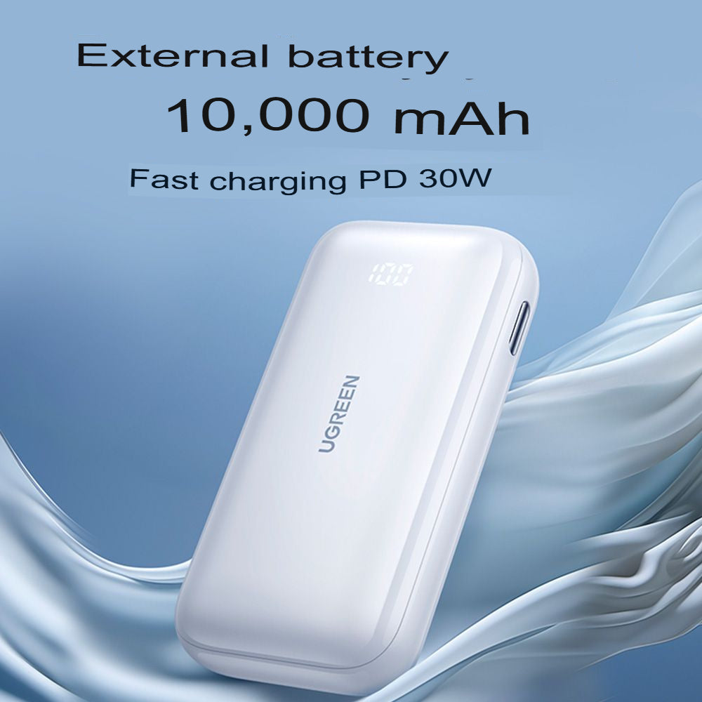 UGREEN 10000mAh PD-30W Two-way Fast Charging Power Bank - White