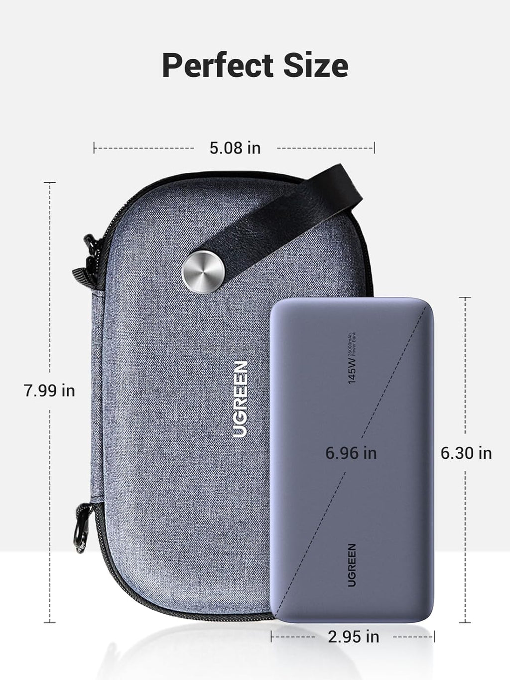 UGREEN Travel Storage Case (LP152) – Gray