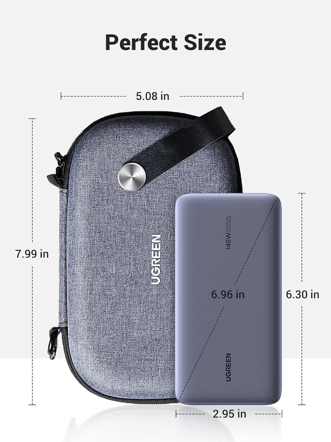 UGREEN Travel Storage Case (LP152) – Gray