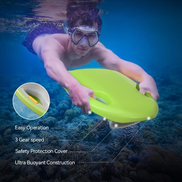 Asiwo Mako Electric Water Kick board for Kids  - Vibrant Green