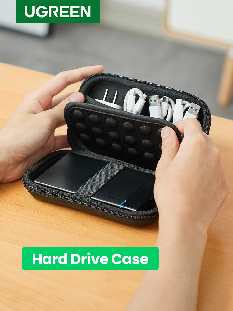 UGREEN Large Hard Disk Storage Bag – Black