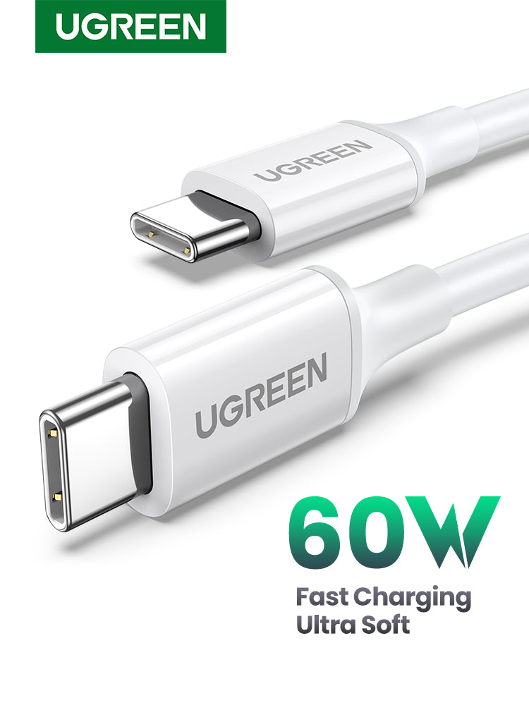 UGREEN USB 2.0 C-C ABS Cover 1m 60W - White