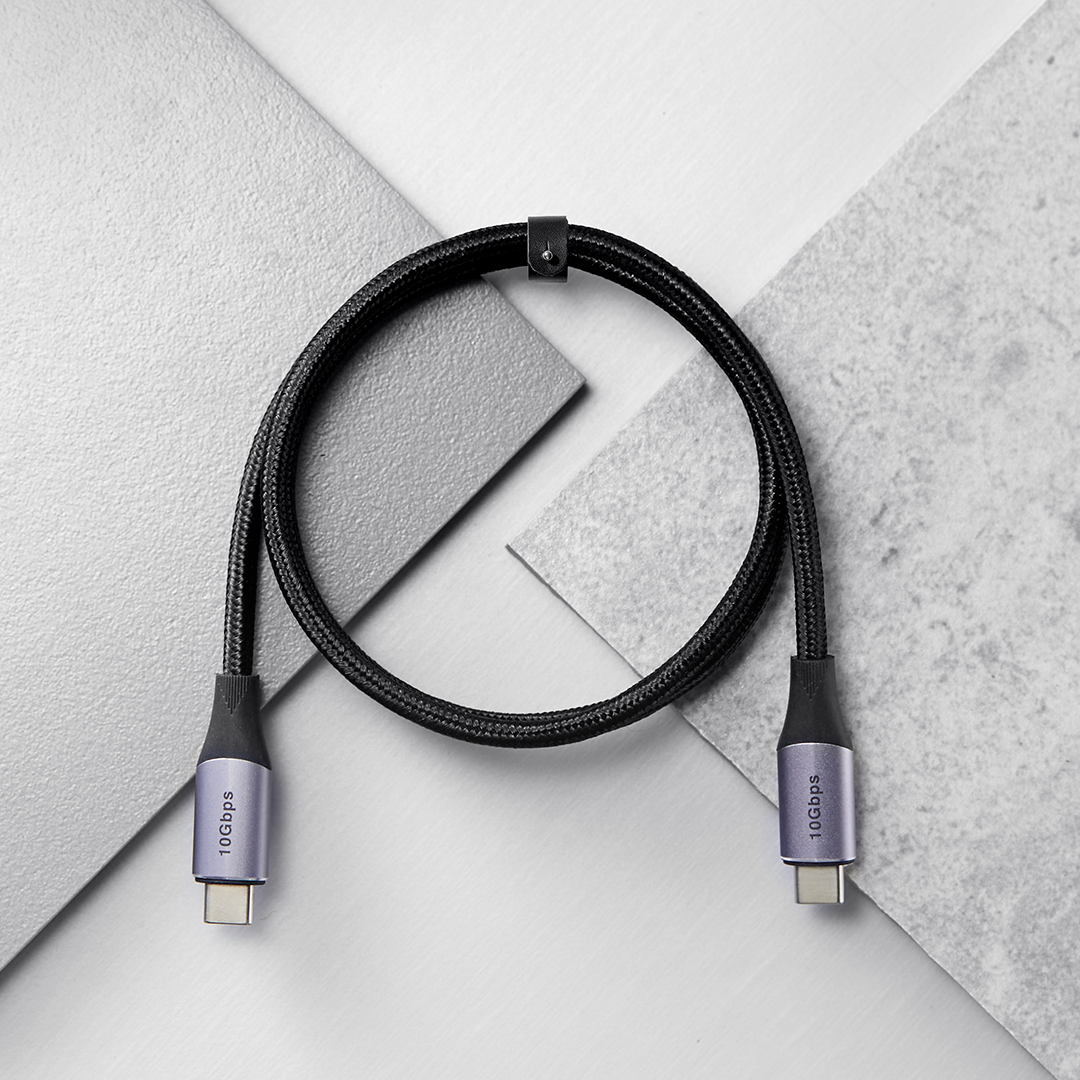 كيبل UGREEN USB-C إلى USB-C 3.2 Gen 2 بطول 1 متر - أسود