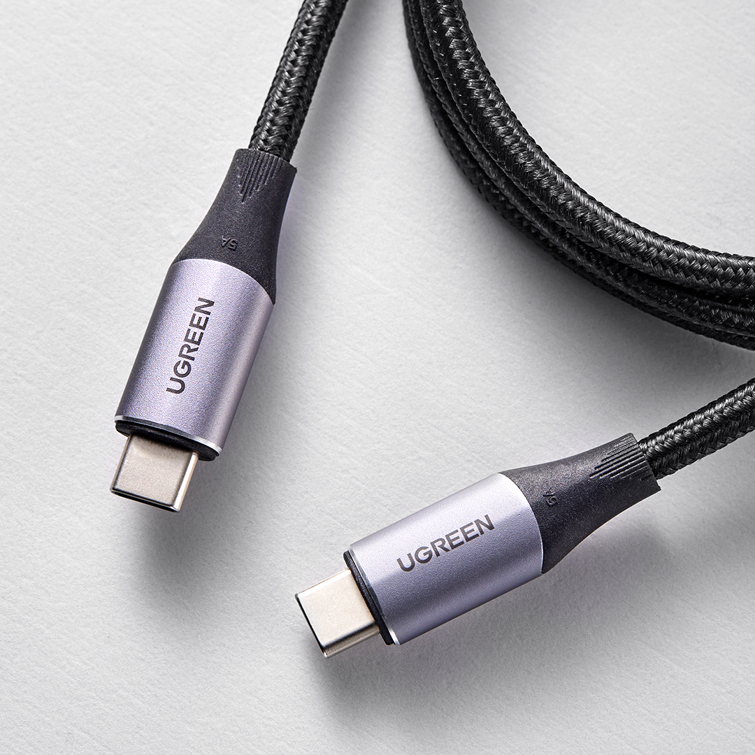 كيبل UGREEN USB-C إلى USB-C 3.2 Gen 2 بطول 1 متر - أسود