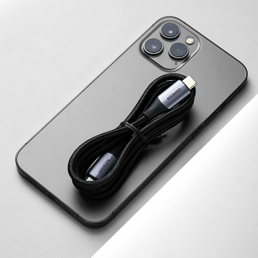 كيبل UGREEN USB-C إلى USB-C 3.2 Gen 2 بطول 1 متر - أسود