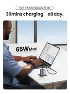 UGREEN Nexode 65W Charger UK Plug - Space Gray