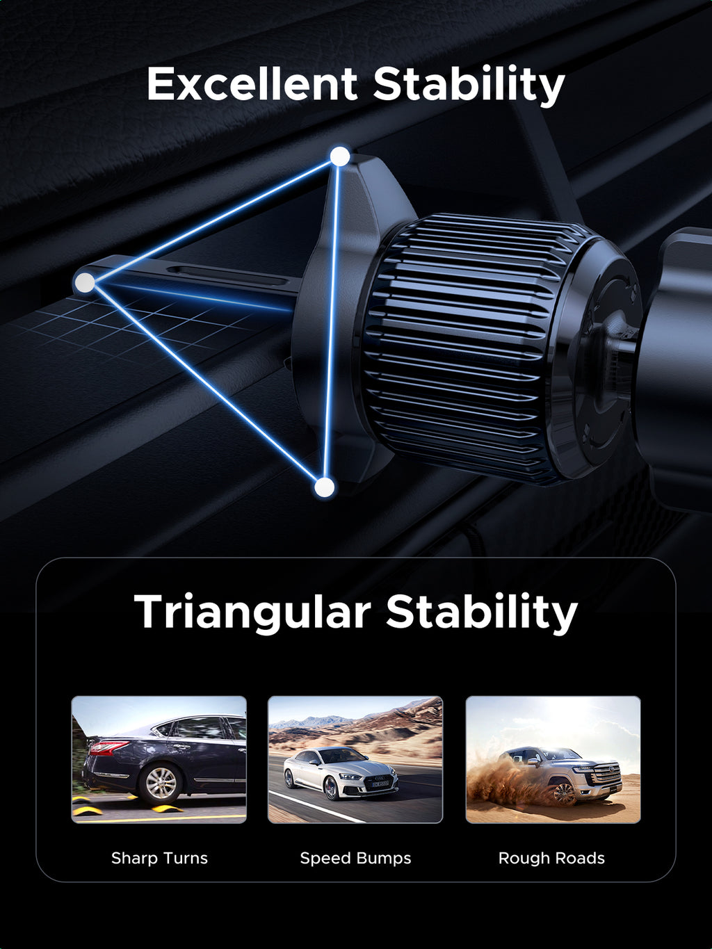 UGREEN Magnetic Car Wireless Charger 15W