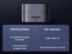 UGREEN 2-in-1 Magnetic Wireless Charger 15W - Space Gray
