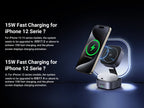 UGREEN 2-in-1 Magnetic Wireless Charger 15W - Space Gray