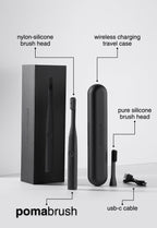 Pomabrush - Sonic Toothbrush Set - Carbon