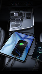 UGREEN 75W Fast Car Charger with Retractable Cable Type C - Space Gray