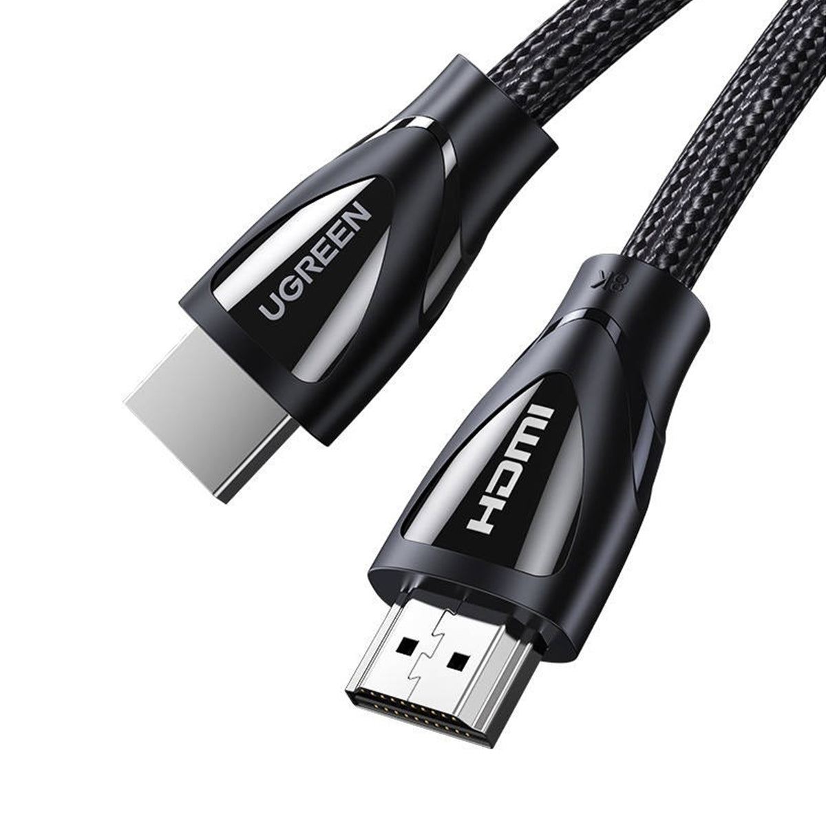 UGREEN HDMI 8K Cable Male to Male Aluminum Alloy Shell Braided 2m - Black