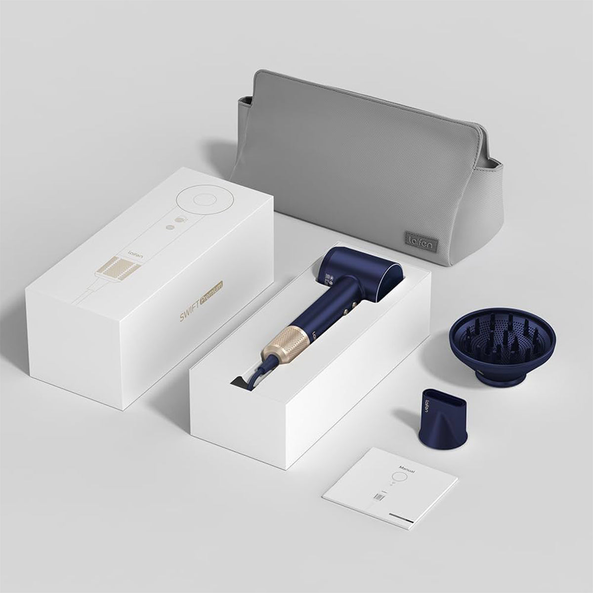 Laifen Swift Premium High-Speed Hair Dryer – Prussian Blue (UK Edition)