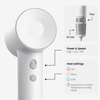 Laifen SE High-Speed Hair Dryer – Matte White (UK Edition)