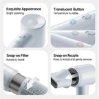 Laifen Mini High-Speed Hair Dryer – Matte White (UK Edition)